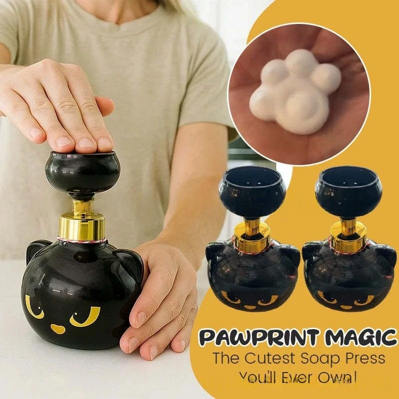 Soap Making Jar - かわいい猫の足型フォームソープディスペンサー 面白い猫の足型フラワーシェイプフォームソープポンプボトル 猫好きへのギフト バスルーム キッチン用