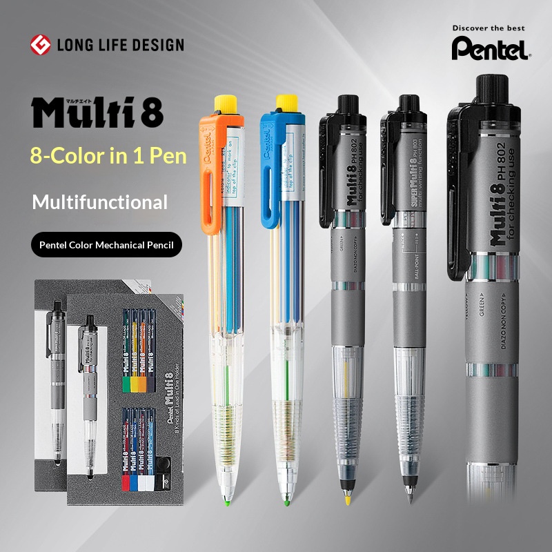 Staedtler Pencil Lumocolor - ぺんてる マルチ 8 in 1 カラーメカニカル色鉛筆
