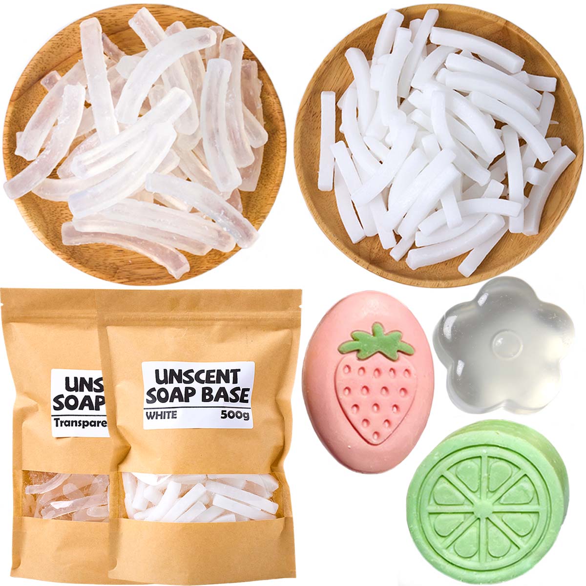 Soap Making Glycerin - 500 グラムグリセリン石鹸ベース DIY 手作りアロマソープクリアホワイト作成用品材料簡単に溶けるバスフォーミングバター用