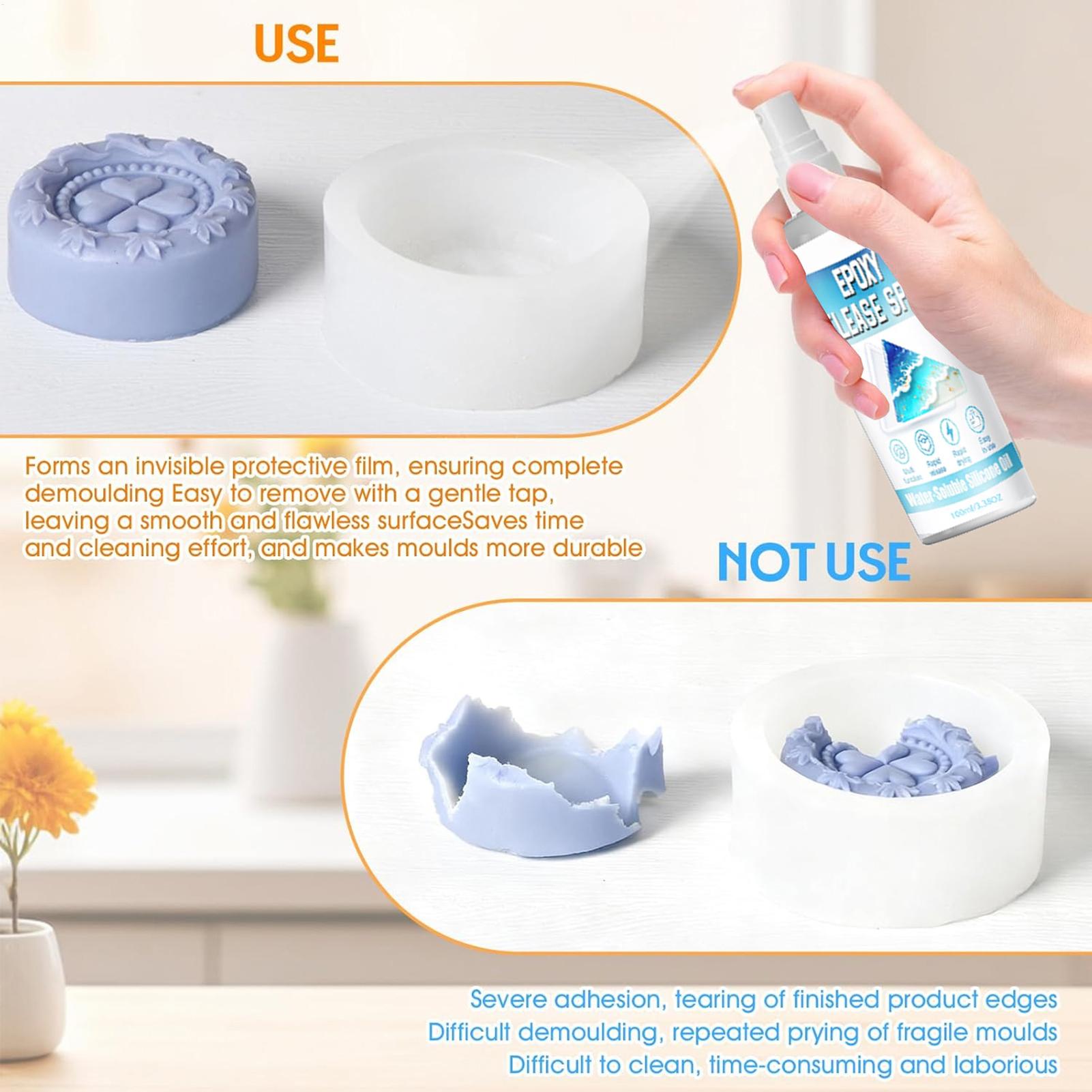 シリコンリリーススプレー エポキシリリーススプレー 強力な型 - Soap Making Tutorial のレビューと価格