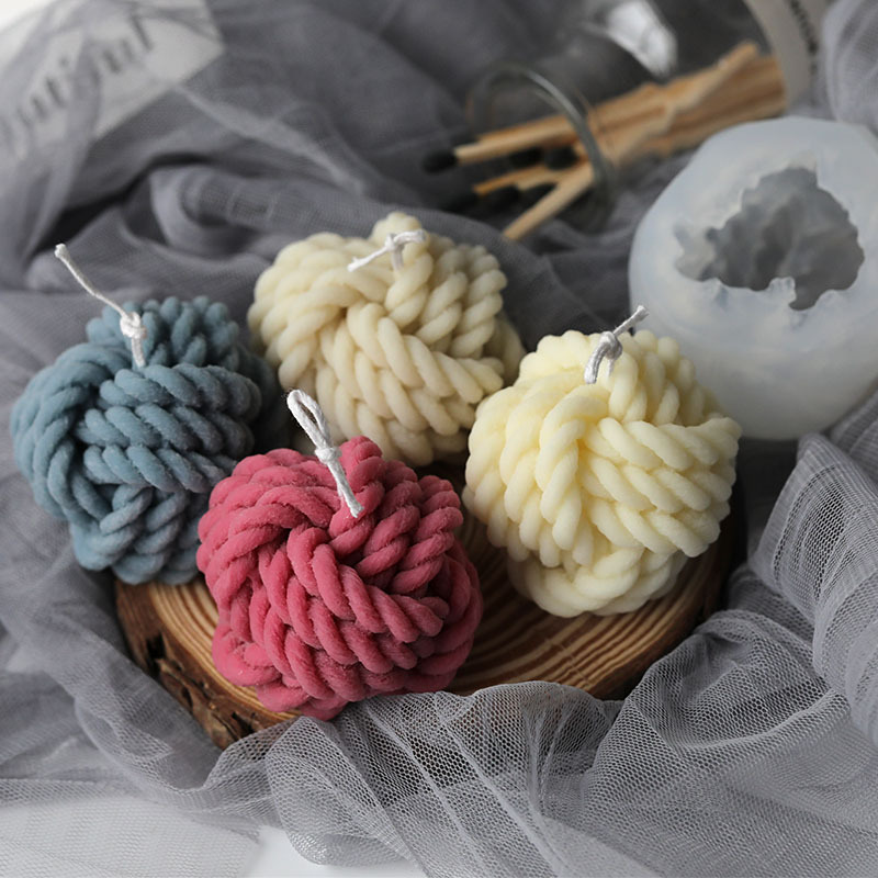 3D ウール形状キャンドルモールド香りキャンドル鋳造モールド - Soap Making Scents のレビューと価格