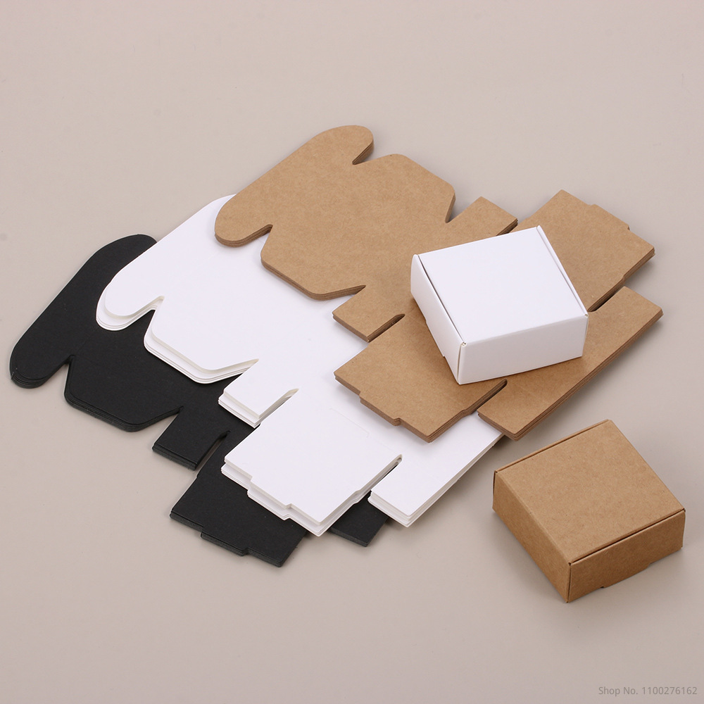 50 個 / クラフトカートン黒白包装カートンフェスティバル - Kraft Soap Label のレビューと価格