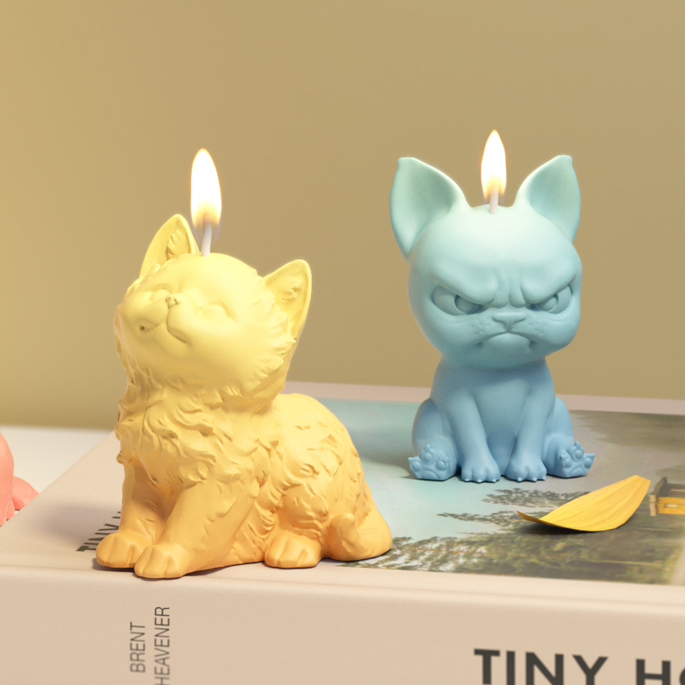 座っているラブラドール子犬シリコーン型香りキャンドル動物猫樹 - Soap Making Scents のレビューと価格