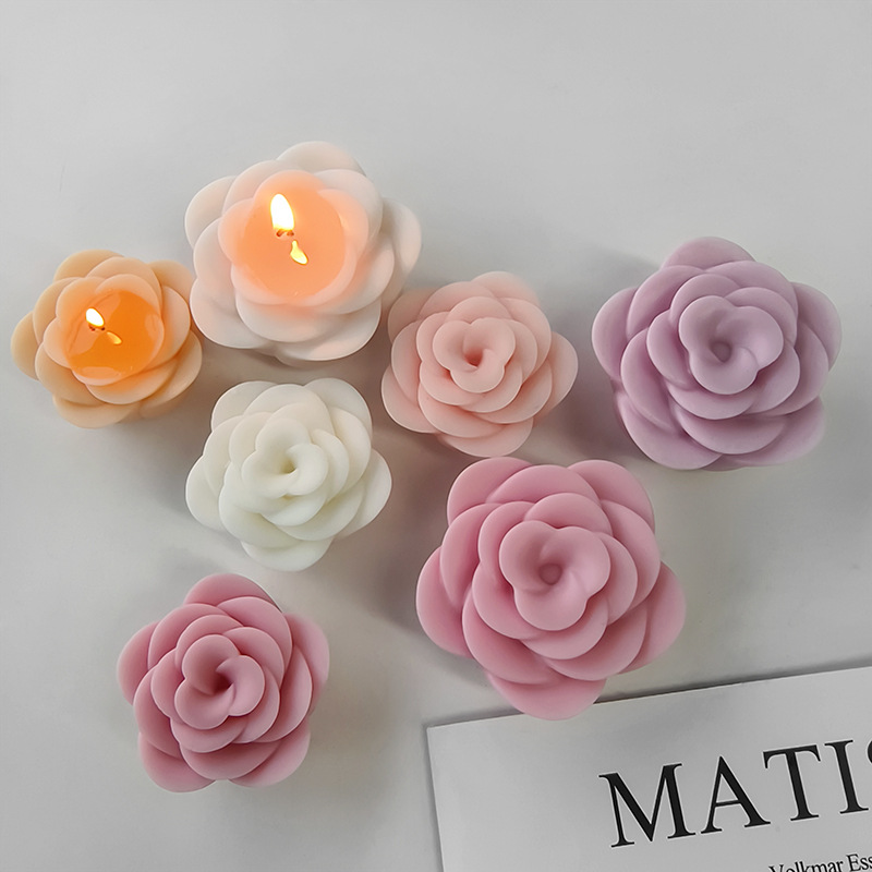 DIY バラの花シリコーン型手作りアロマキャンドル石膏フォー - Soap Making Scents のレビューと価格