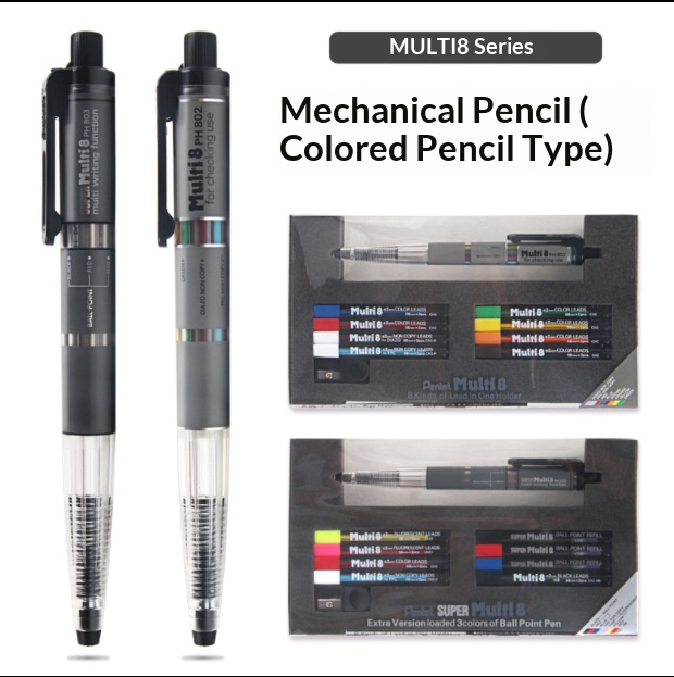 ぺんてる マルチ 8 in 1 カラーメカニカル色鉛筆 2. - Staedtler Pencil Lumocolor のレビューと価格