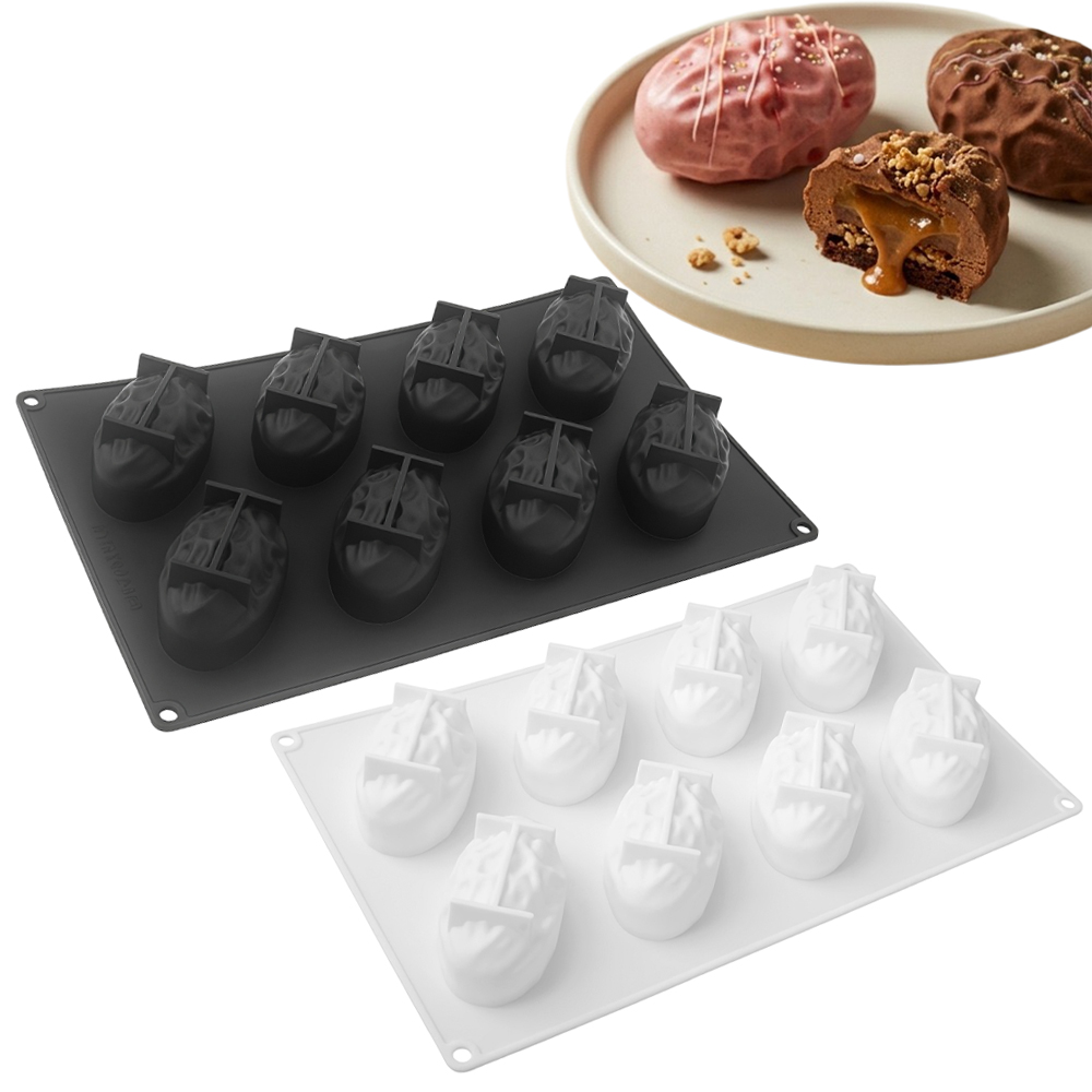 3または8セルのナツメヤシ型食品グレードシリコンムースケーキ - Soap Making Tutorial のレビューと価格