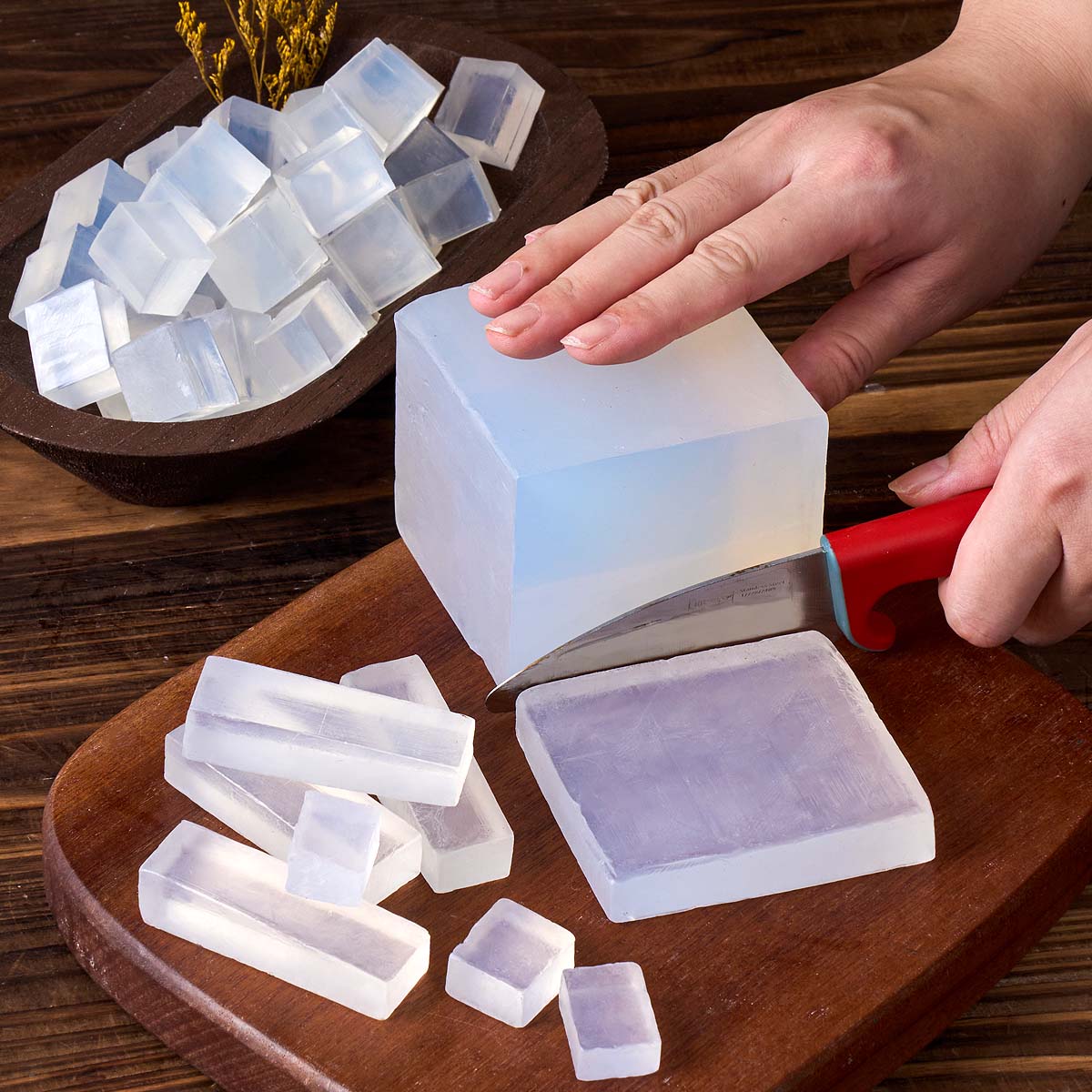透明な白いグリセリン石鹸ベース DIY オーガニック ヴィー - Soap Making Glycerin のレビューと価格