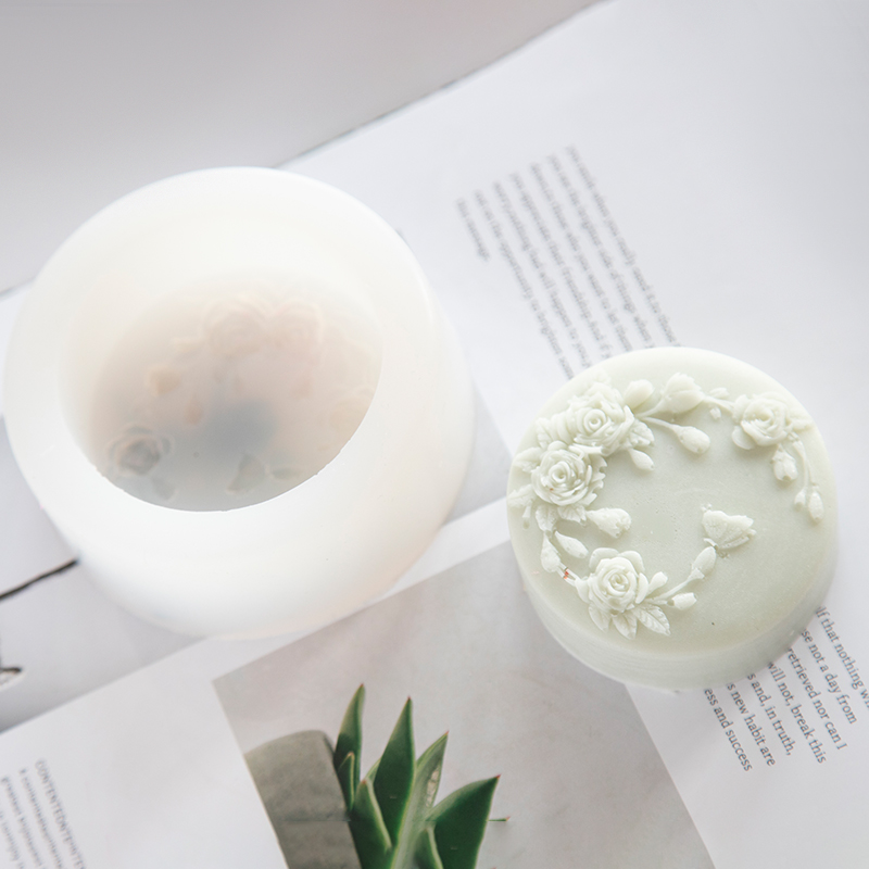 ラウンド形状バラの花手作り石鹸シリコーン型牡丹バラの花石鹸金 - Soap Making Scents のレビューと価格