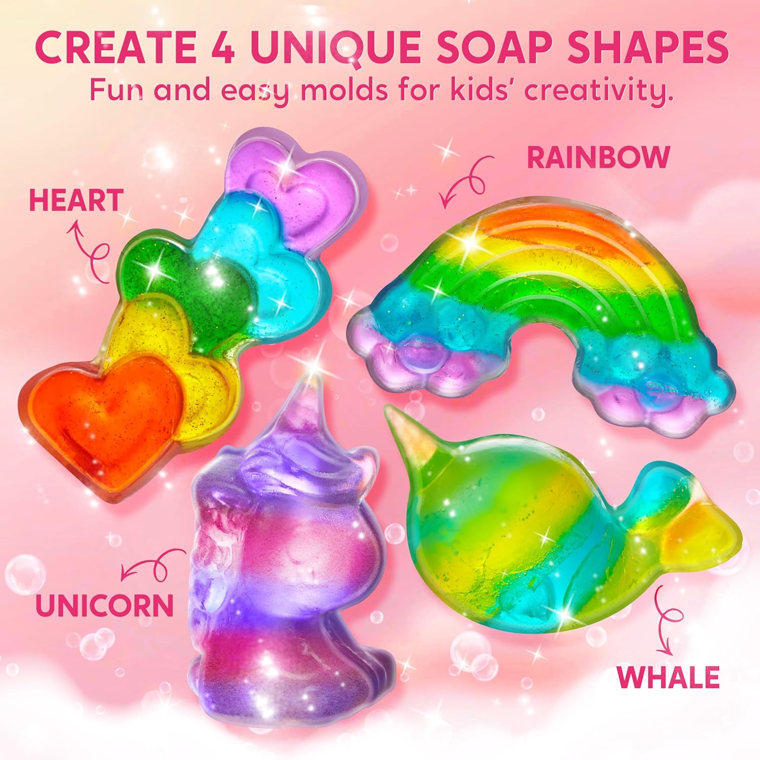 JOYFY ユニコーン石鹸作りキット 女の子向け工作 DIY - Soap Making Tutorial のレビューと価格