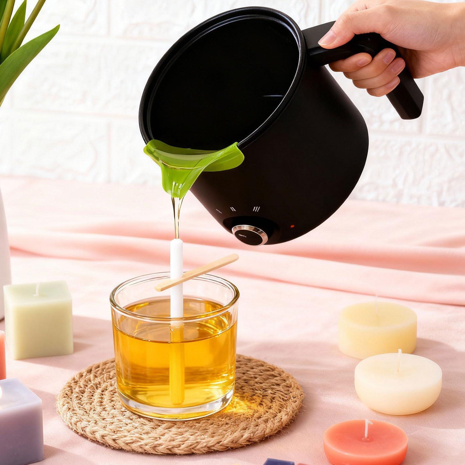 キャンドルワックス溶解ポット 1.5L 大型ステンレス製電気 - Soap Making Tutorial のレビューと価格