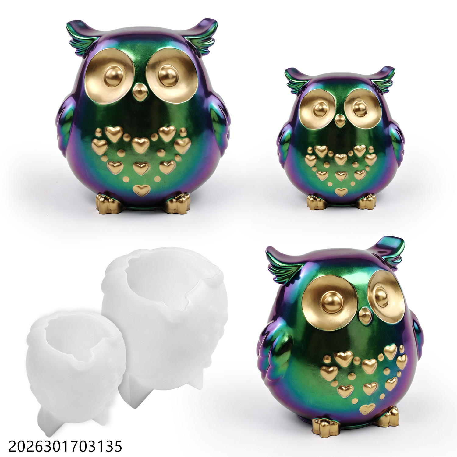 フクロウシリコンモールド 3D鳥型セット DIYエポキシ樹脂 - Soap Making Scents のレビューと価格